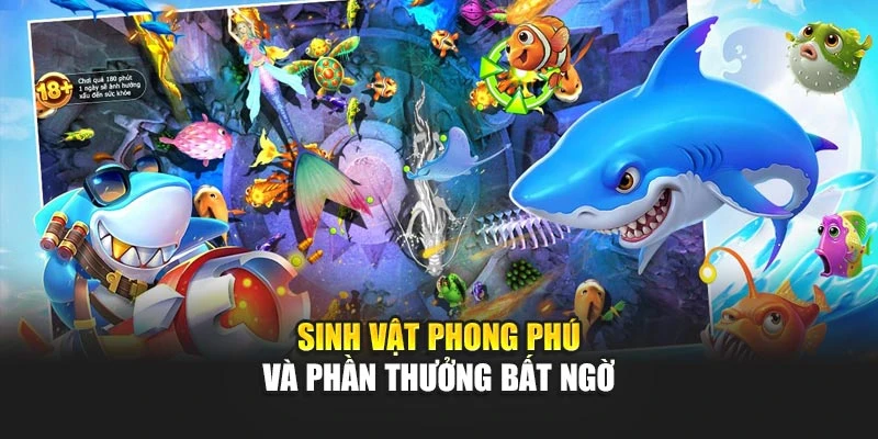 Bắn Cá Đại Dương – Trải Nghiệm Chinh Phục Biển Sâu 2025 5 Sinh vật phong phú và phần thưởng bất ngờ